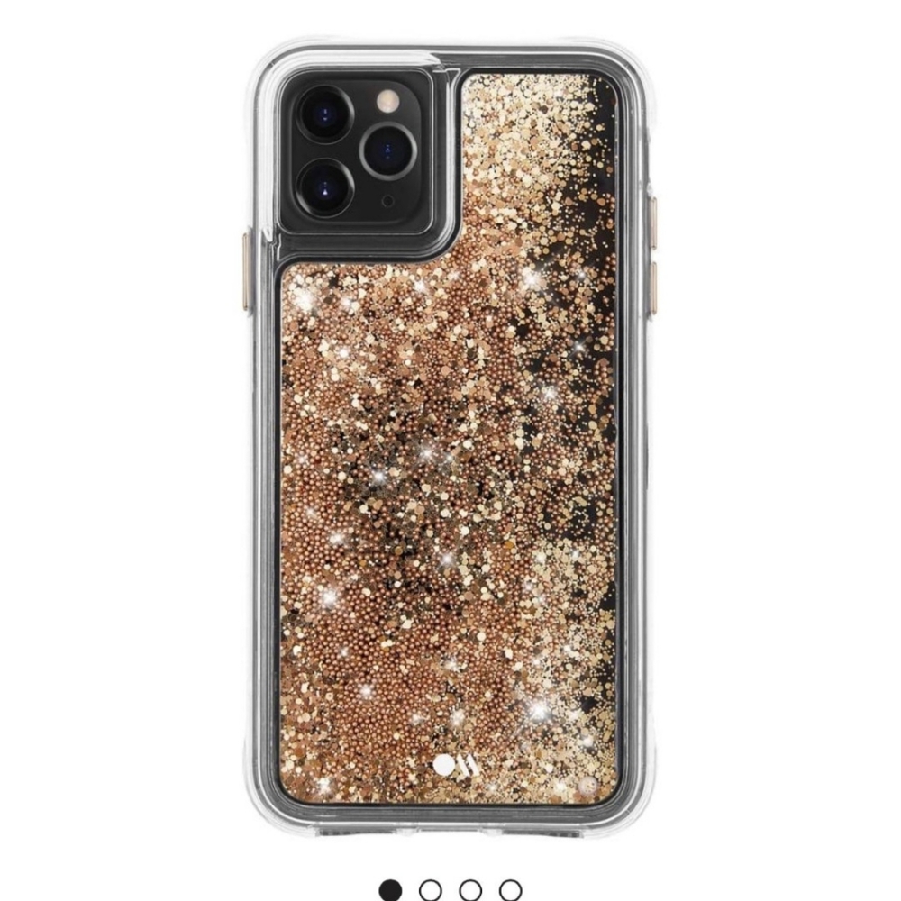 iPhone 11 Pro - Casemate Gold Waterfall Case (LIQUID GLITTER)